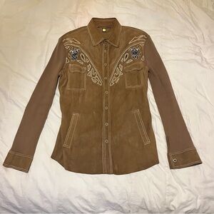 Roberto Cavalli Leather Shirt
